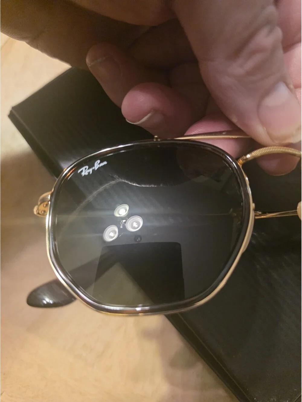 Ray-Ban Marshal II Men's Geometric Sunglasses, Gold Frame